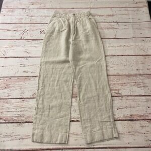Reformation Women's 100-% Linen Wide-Leg Pants Size 2 Inseam 27" Summer Boho